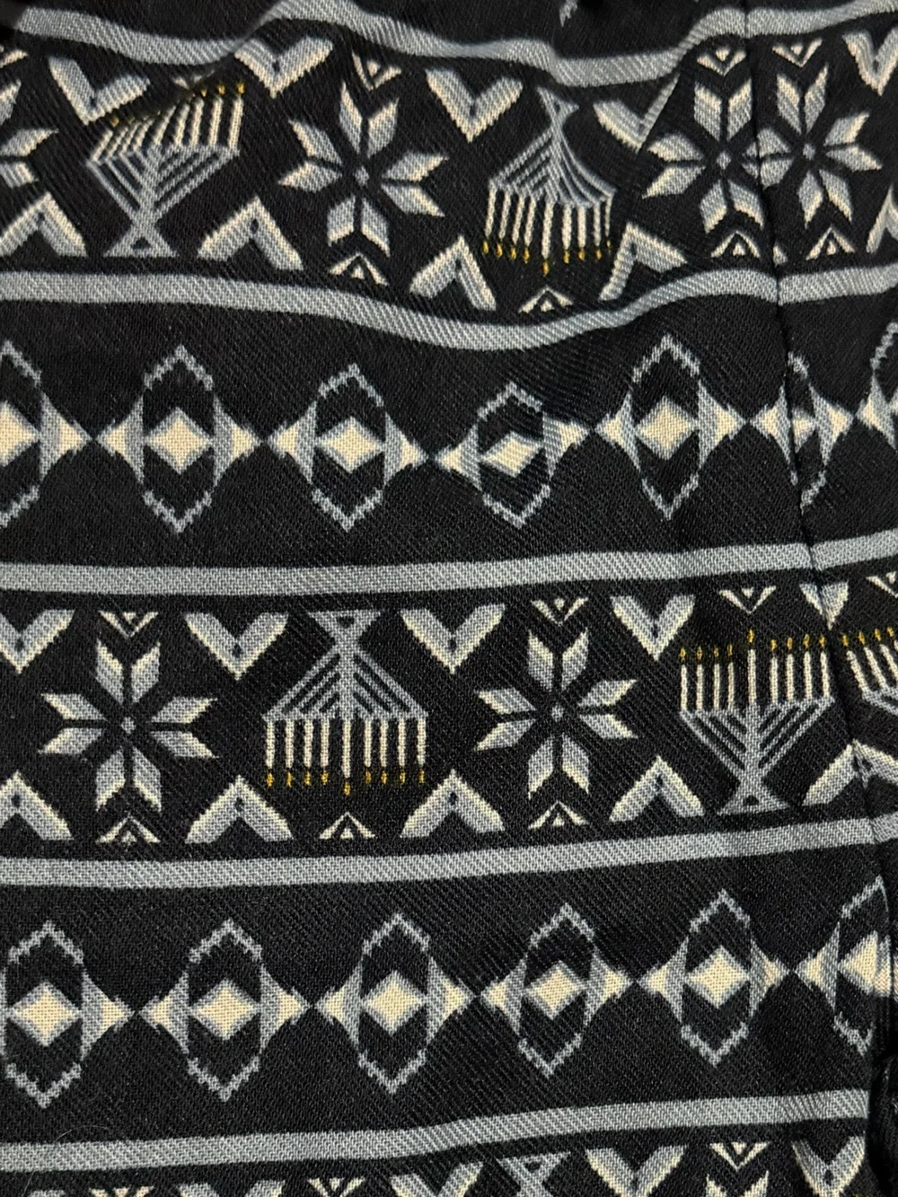 Old Navy Hanukkah-themed Navy and White Kids Pajama Pants